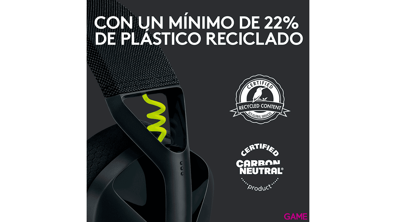 Logitech G435 Lightspeed Wireless negro PC - PS5 - PS4 - Switch - Movil - Auriculares Gaming
