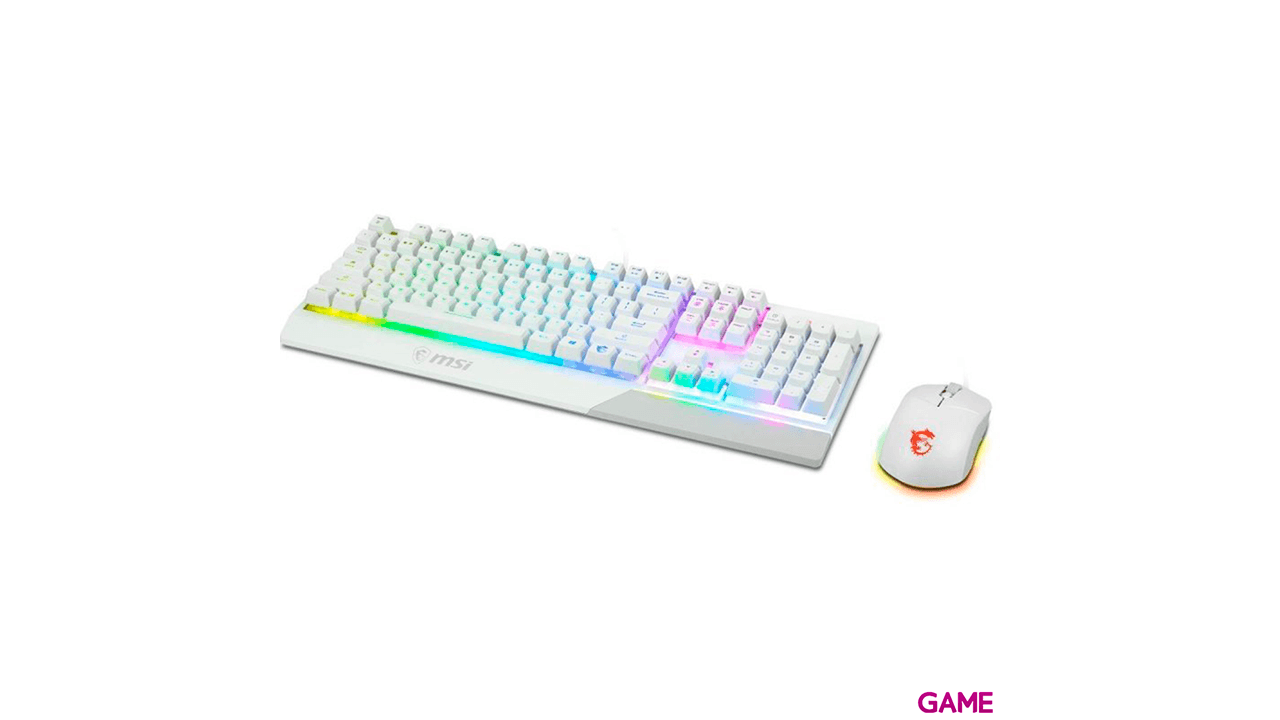MSI Vigor GK30 Teclado y Raton Blanco - Combo