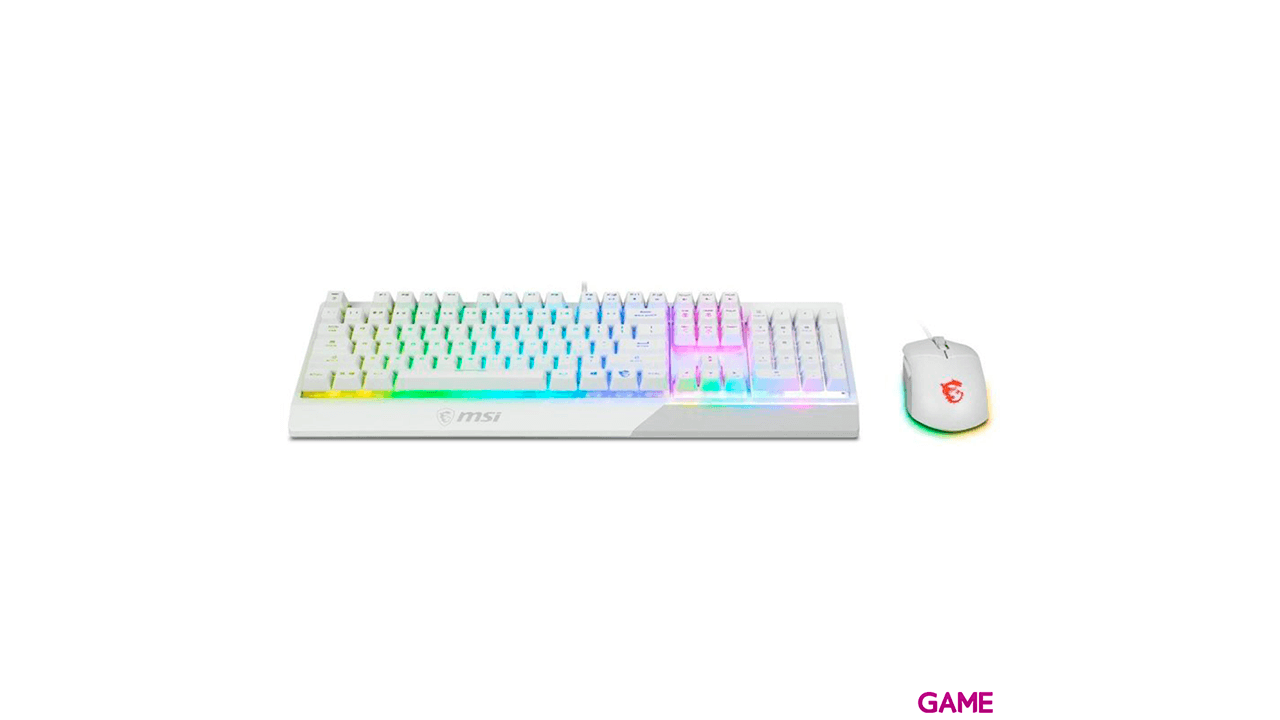 MSI Vigor GK30 Teclado y Raton Blanco - Combo