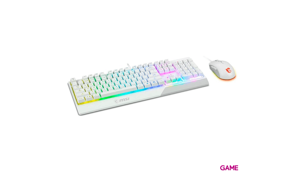 MSI Vigor GK30 Teclado y Raton Blanco - Combo