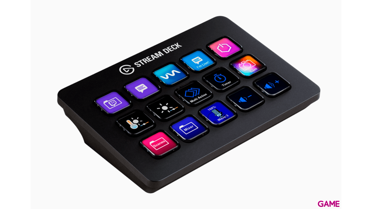 Elgato Stream Deck MK2 Negro 15 botones - Controlador Streaming