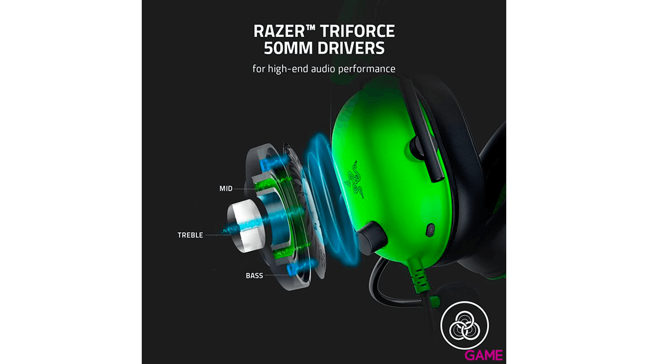 Razer BlackShark V2 X  7.1 Verde PC - PS5 - PS4 - XBOX - Switch - Auriculares Gaming