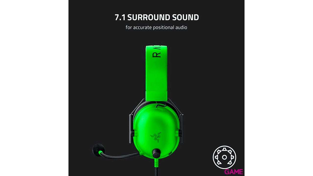 Razer BlackShark V2 X  7.1 Verde PC - PS5 - PS4 - XBOX - Switch - Auriculares Gaming