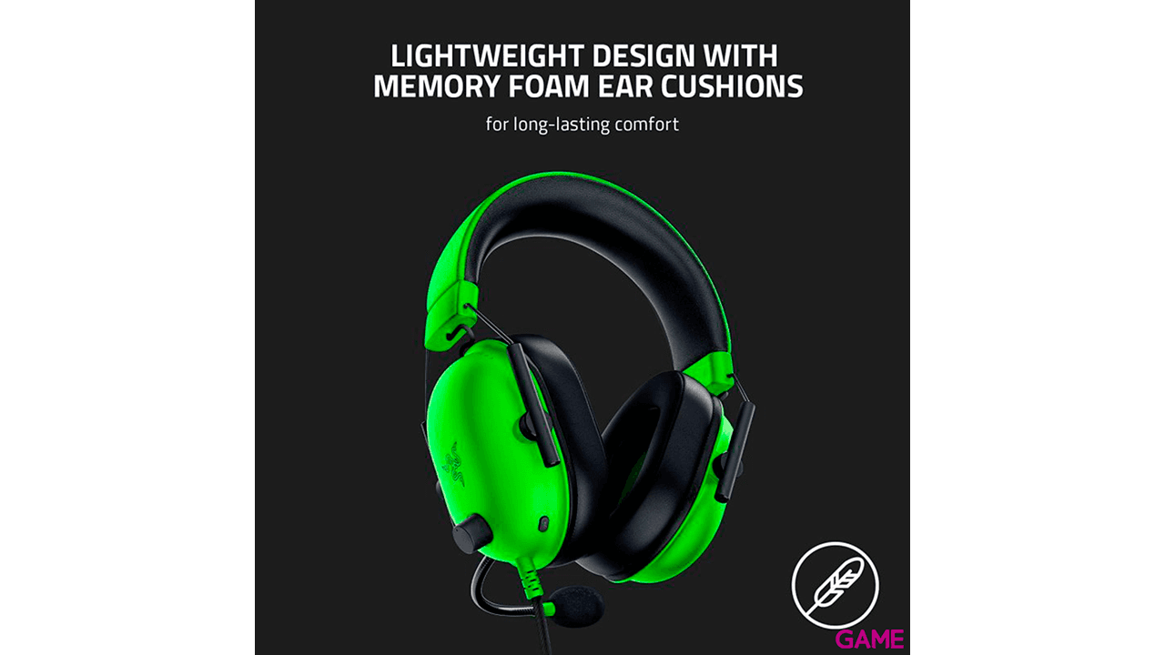 Razer BlackShark V2 X  7.1 Verde PC - PS5 - PS4 - XBOX - Switch - Auriculares Gaming
