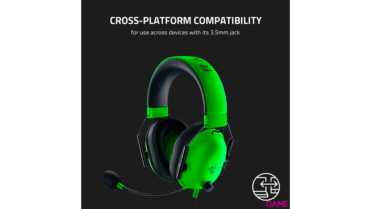 Razer BlackShark V2 X  7.1 Verde PC - PS5 - PS4 - XBOX - Switch - Auriculares Gaming