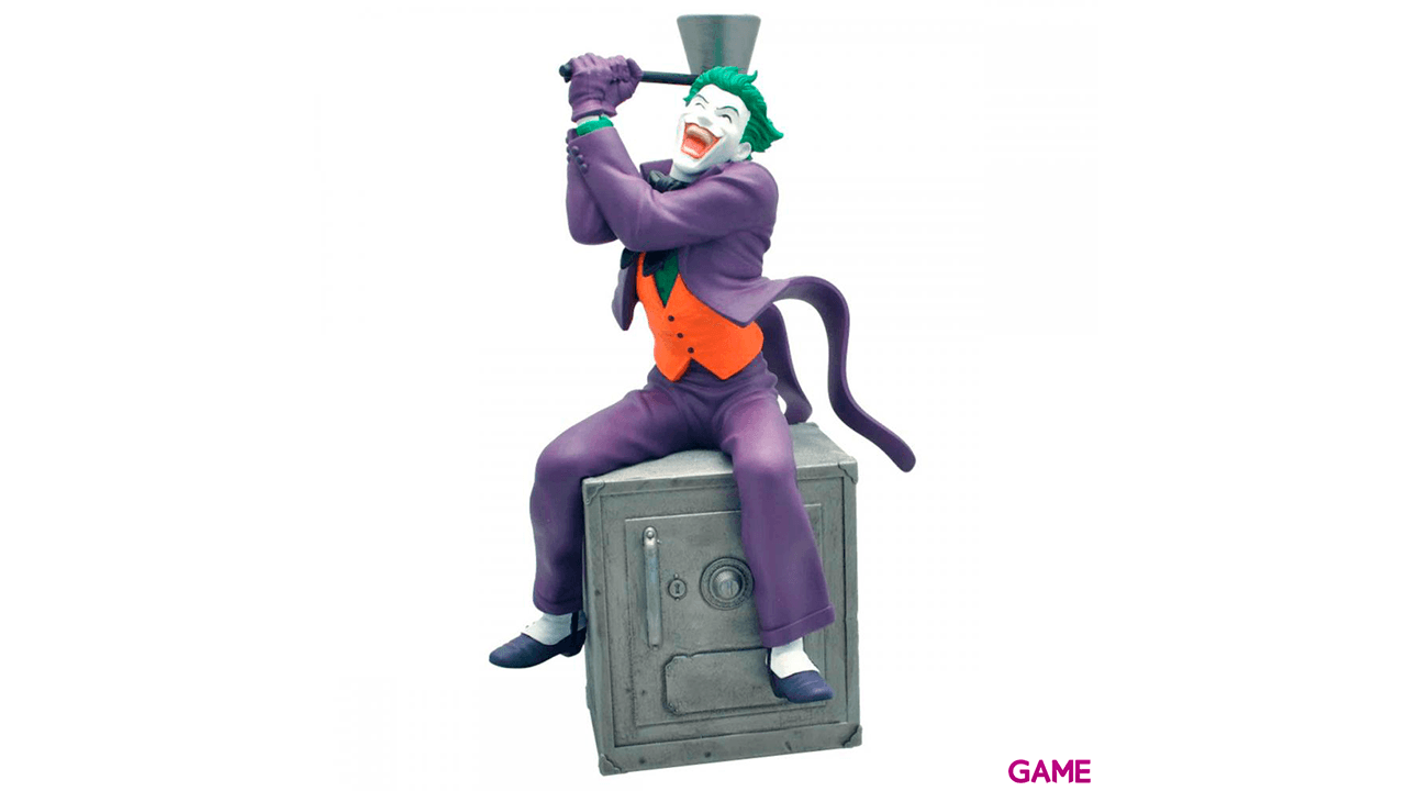 Hucha Figura Joker sobre caja fuerte de 32 cm