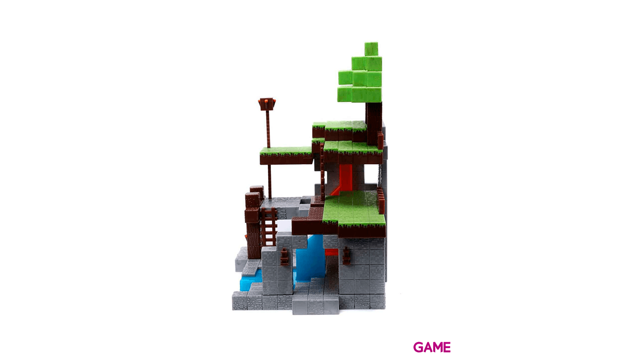 Escenario Mundo Minecraft + 2 figuras
