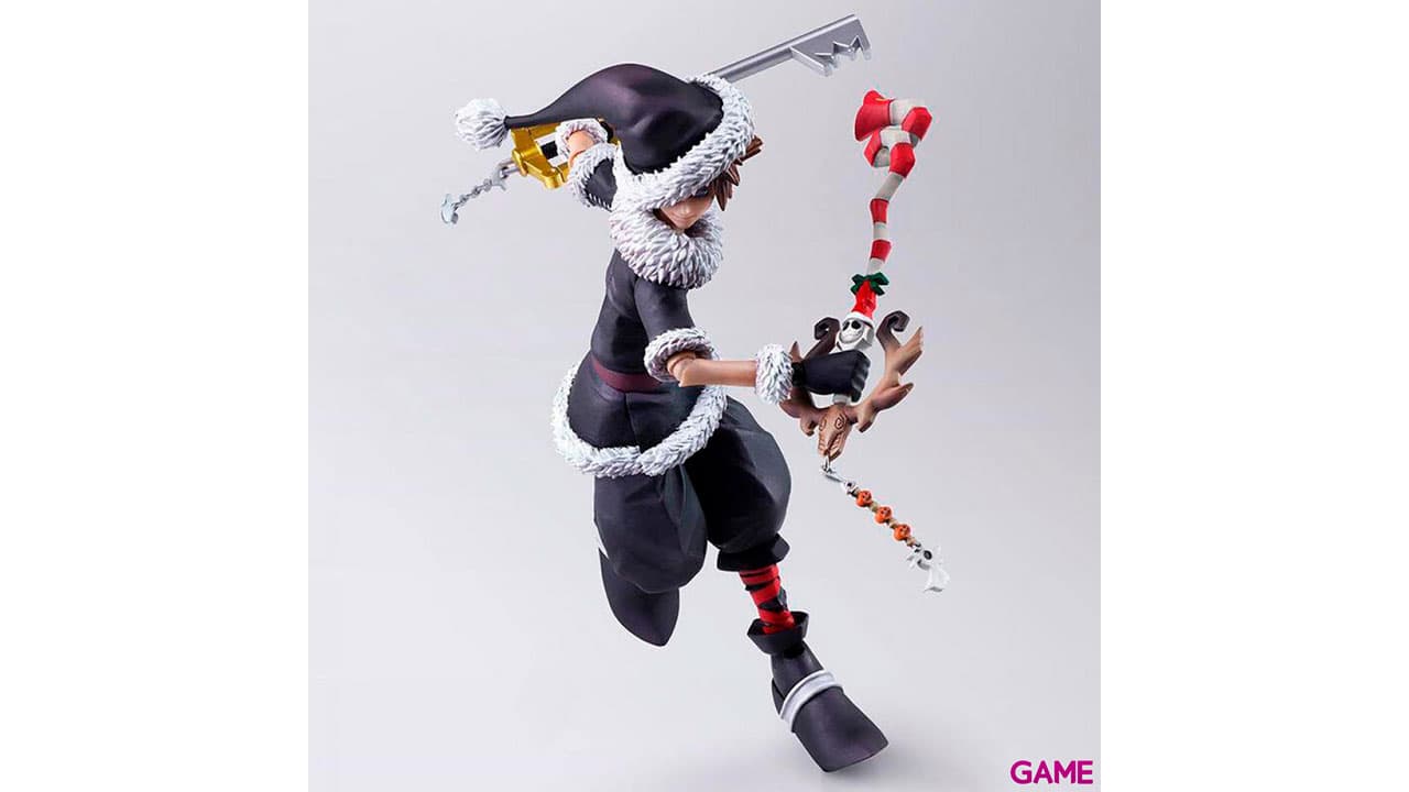 Figura Sora Christmas Town Ver Kingdom Hearts II Bring Arts Disney 15cm