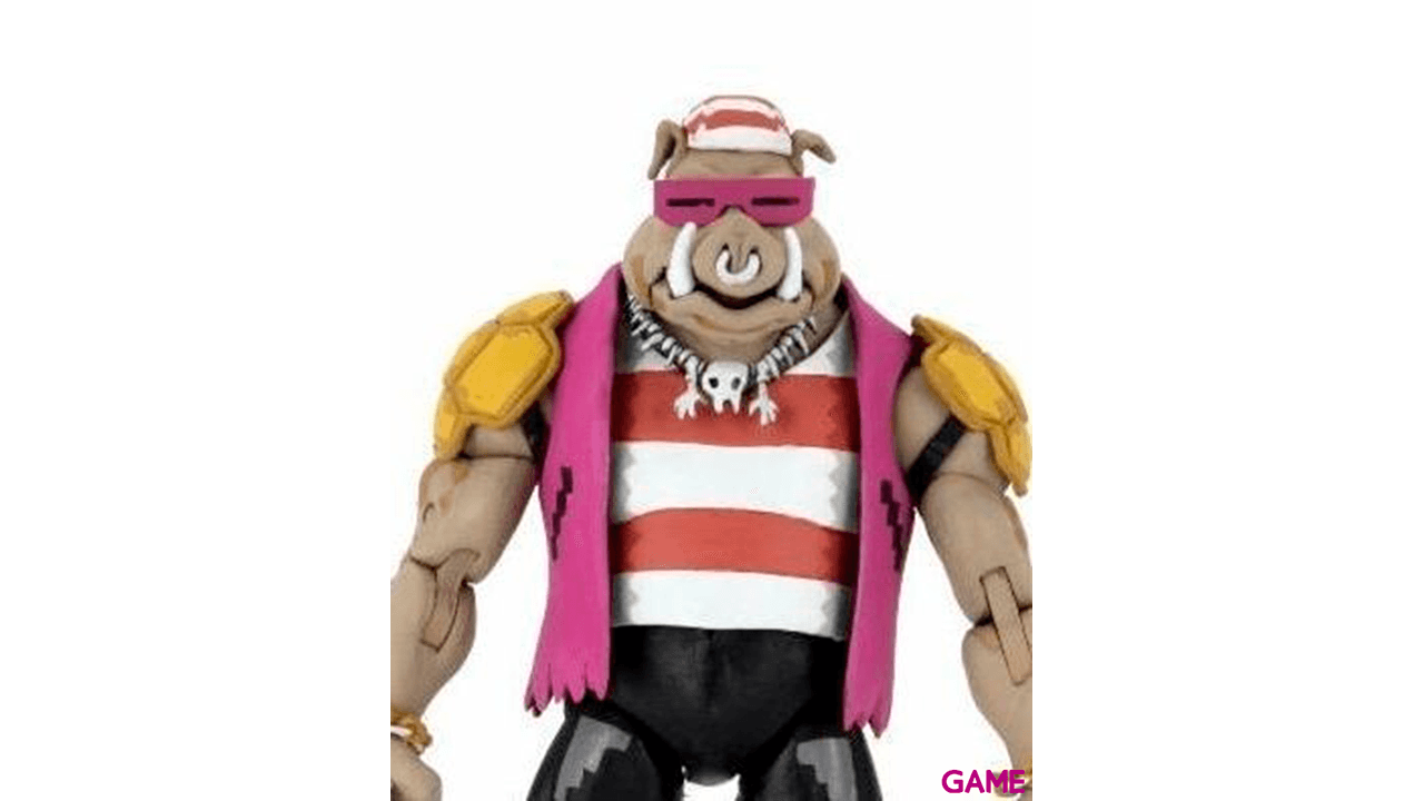 Set 2 figuras Pirate Rocksteady y Bebop Tortugas Ninja Turtles in Time 18cm