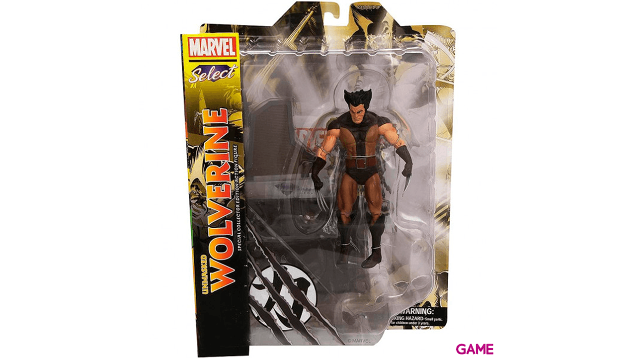 Figura Lobezno Desenmascarado Marvel Select 18cm