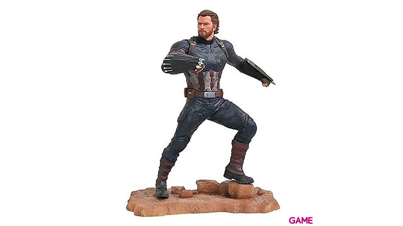 Estatua Capitan America Vengadores Avengers 3 Marvel 23cm
