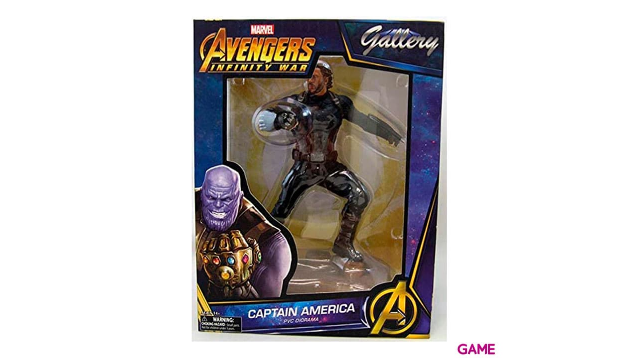 Estatua Capitan America Vengadores Avengers 3 Marvel 23cm