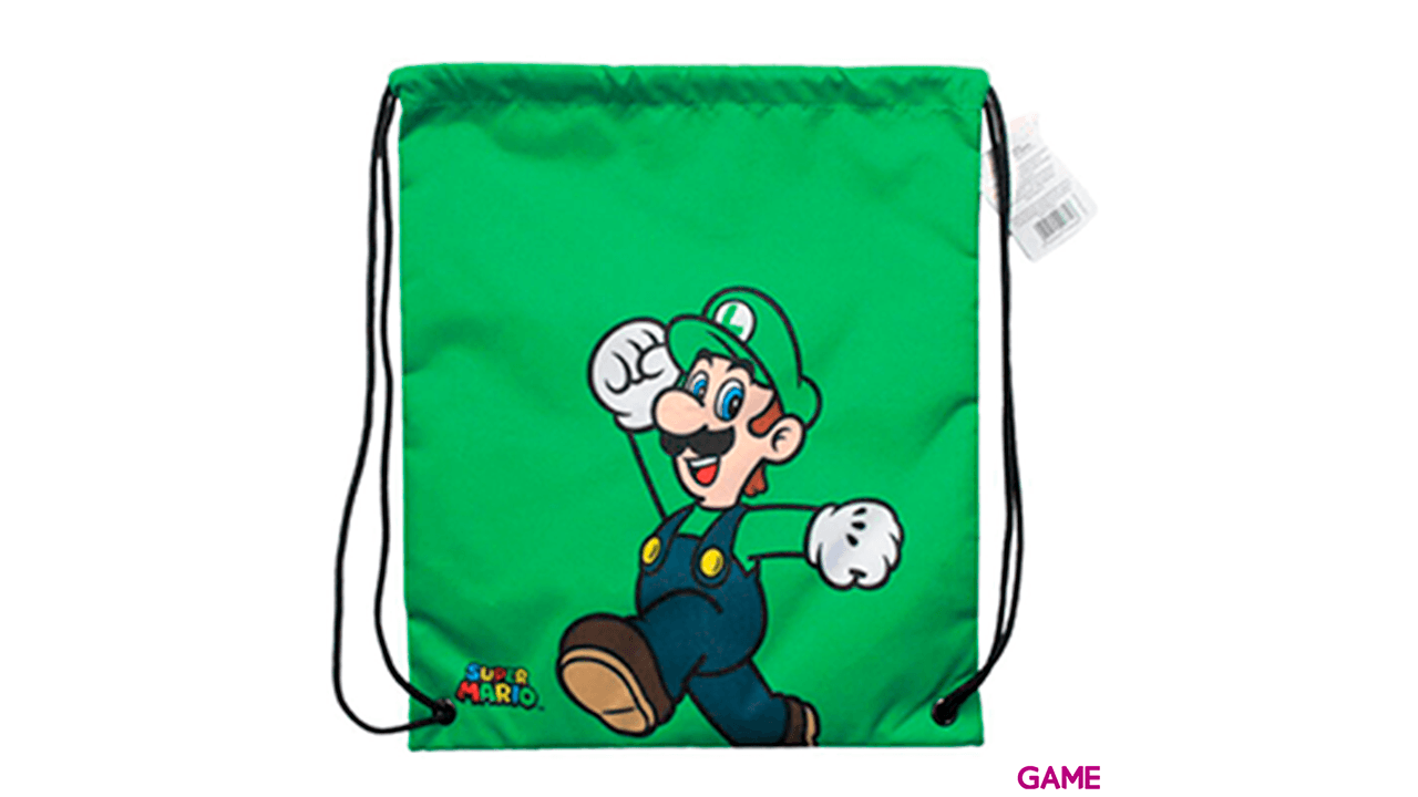 Saco Luigi Super Mario Bros Nintendo 40cm
