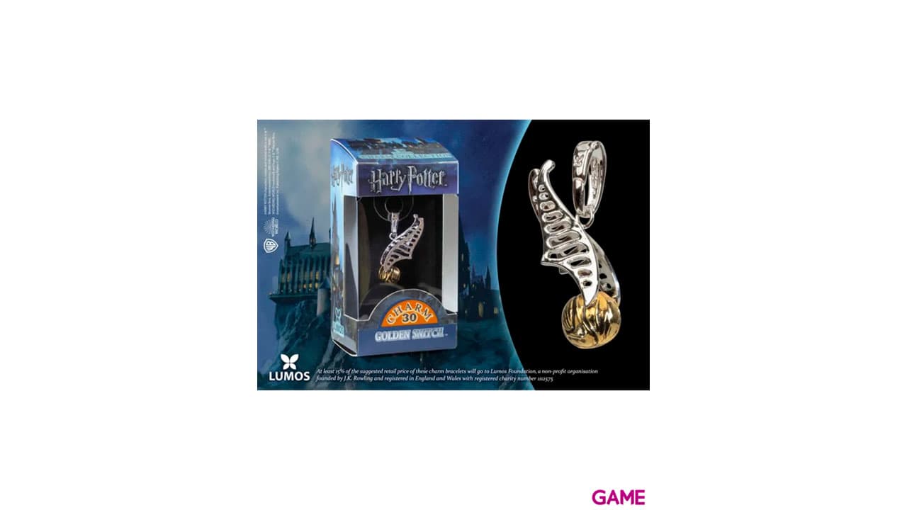Colgante charm Golden Snitch Harry Potter