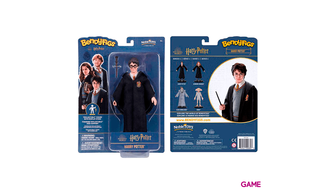 Figura Maleable Bendyfigs Harry con varita Harry Potter 19cm