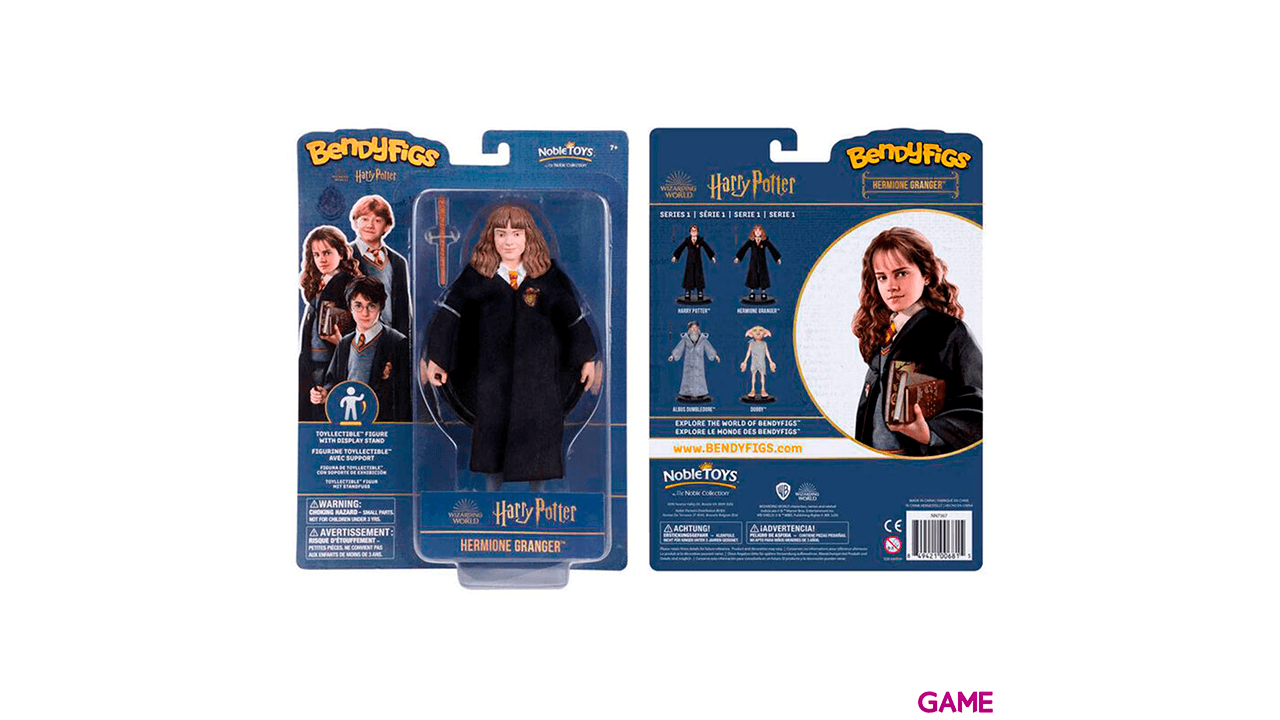 Figura Maleable Bendyfigs Hermione con varita Harry Potter 19cm