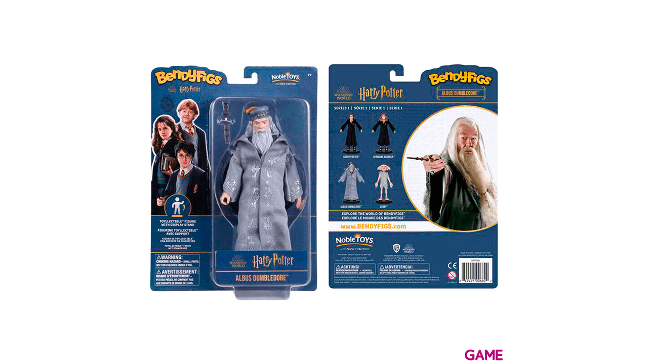 Figura Maleable Bendyfigs Dumbledore con varita Harry Potter 19cm