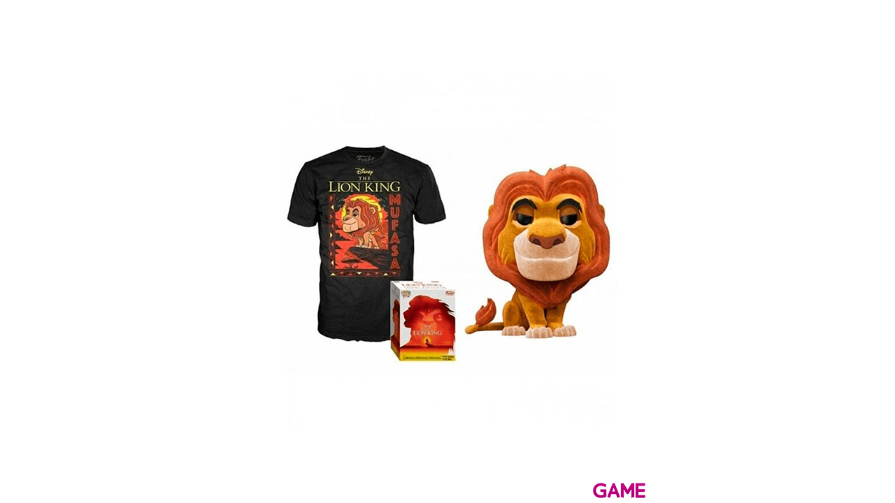 Set figura POP & Tee Disney El Rey Leon Mufasa Talla S