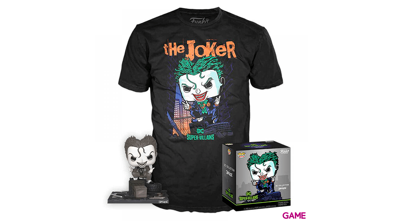 Set figura POP Tee DC Comics Jim Lee Joker Talla S