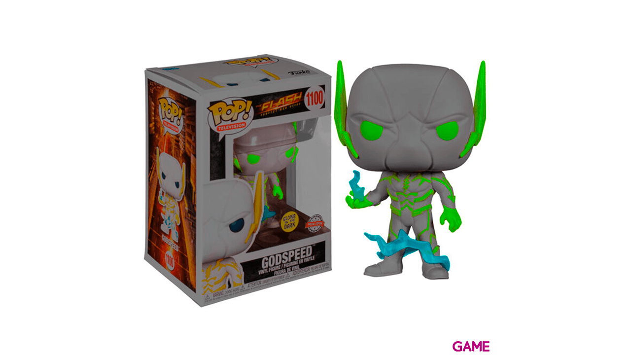 Figura POP DC Comics The Flash Godspeed Brilla en la Oscuridad Exclusiva