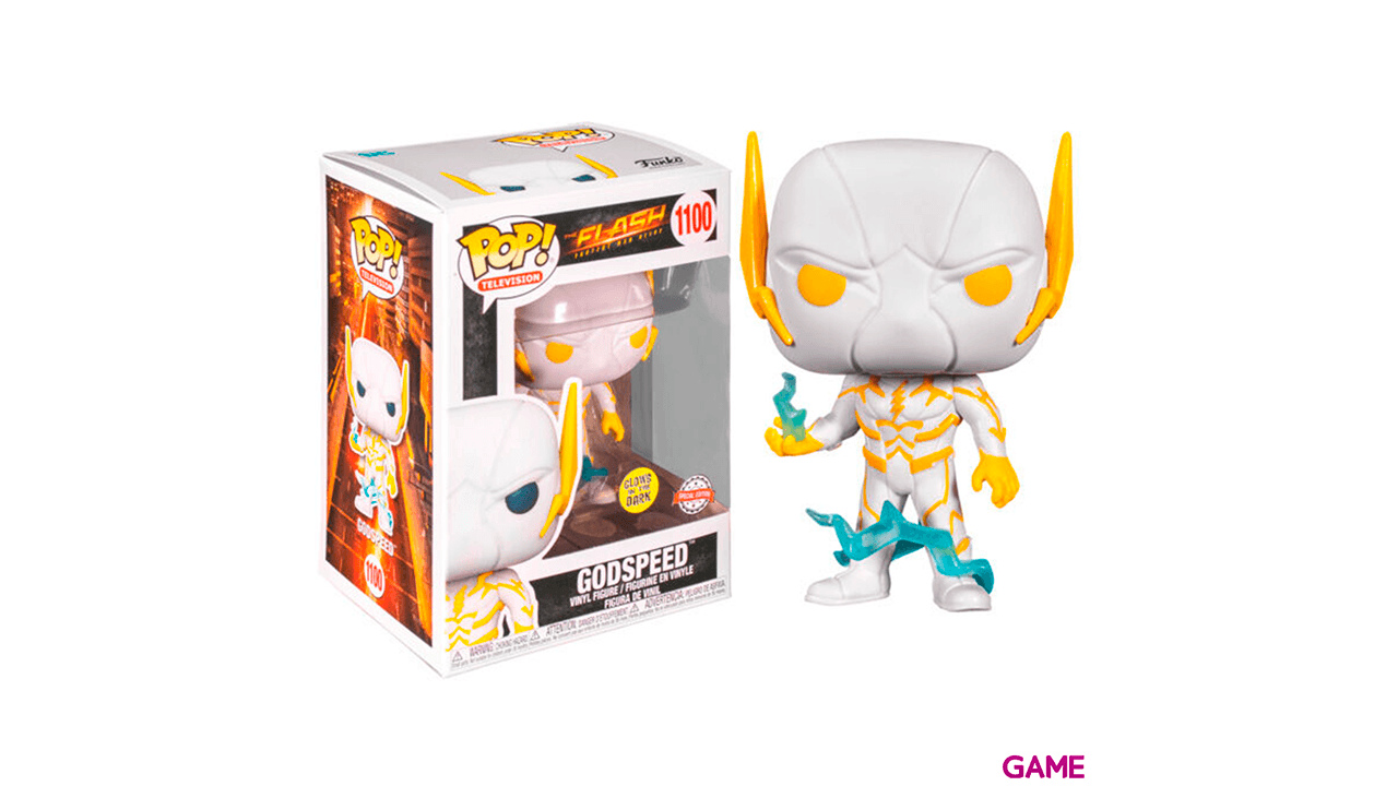 Figura POP DC Comics The Flash Godspeed Brilla en la Oscuridad Exclusiva