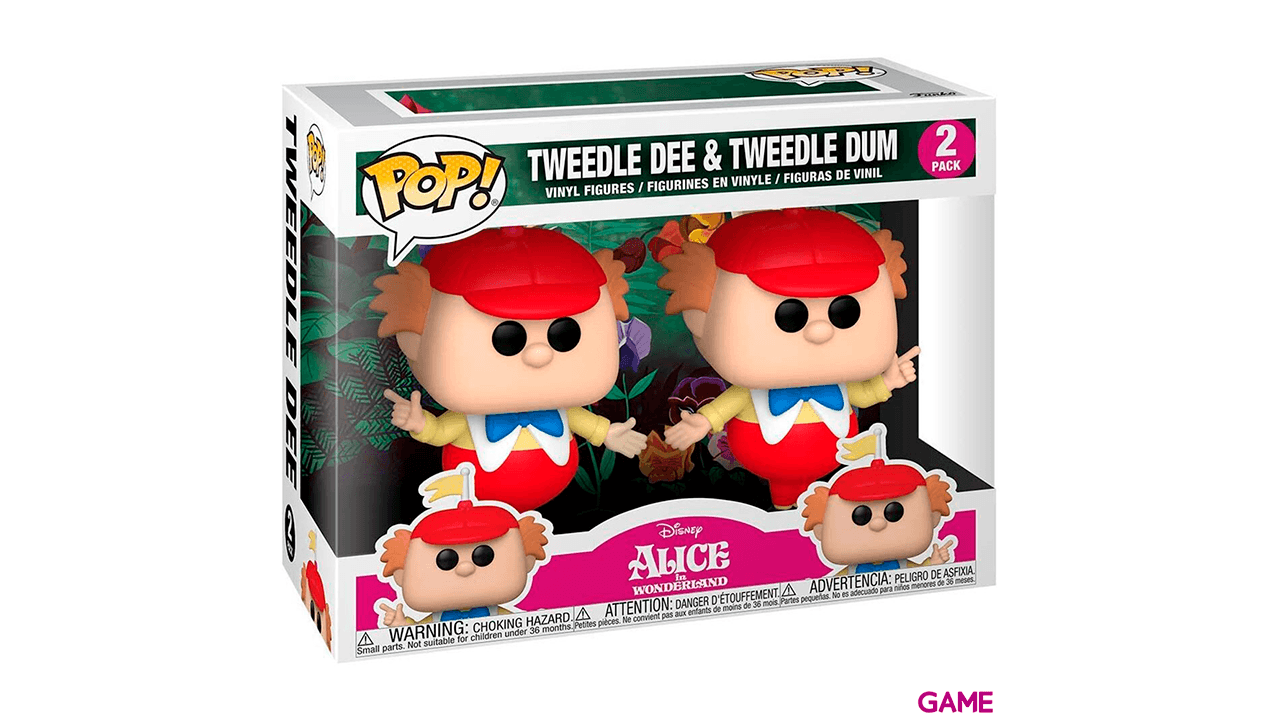 Figura POP Disney Alicia en el Pais de las Maravillas Tweedle Dee and Dum Set 2 figuras