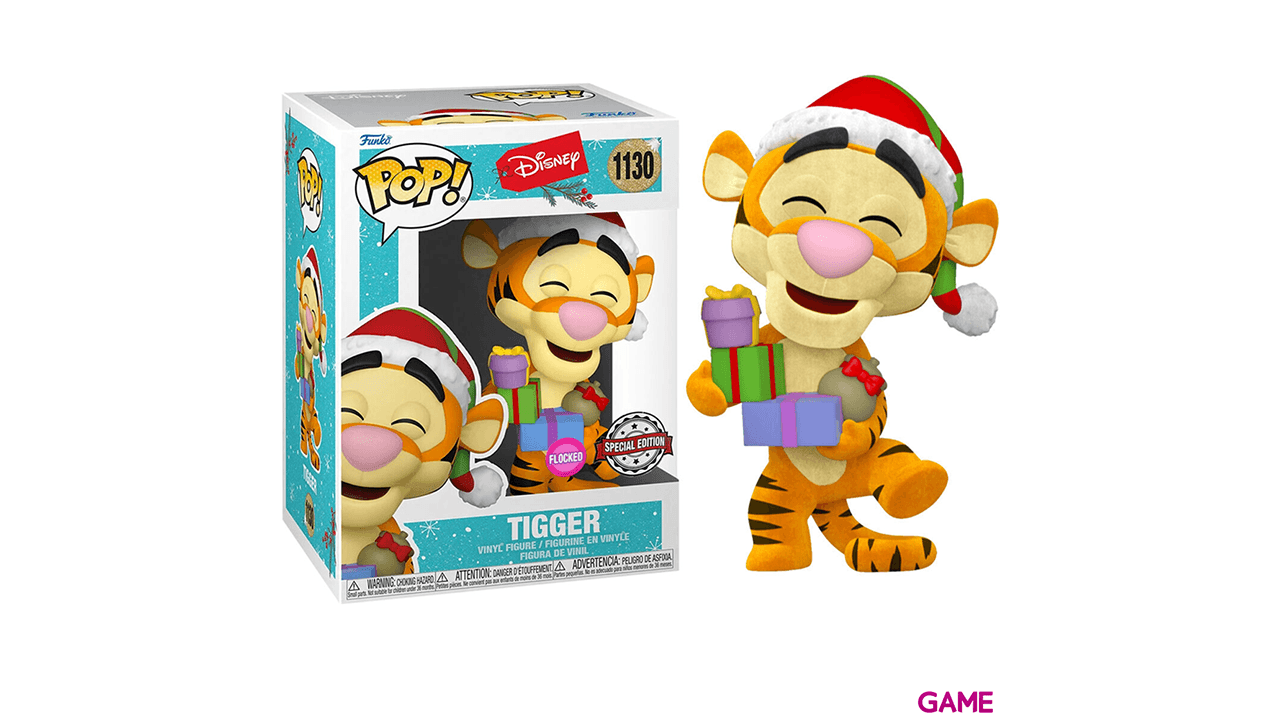 Figura POP Disney Holiday Tigger Flocked Exclusiva