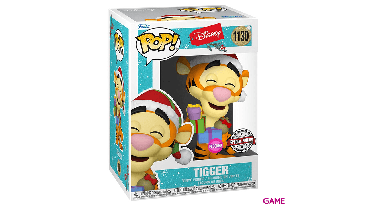 Figura POP Disney Holiday Tigger Flocked Exclusiva