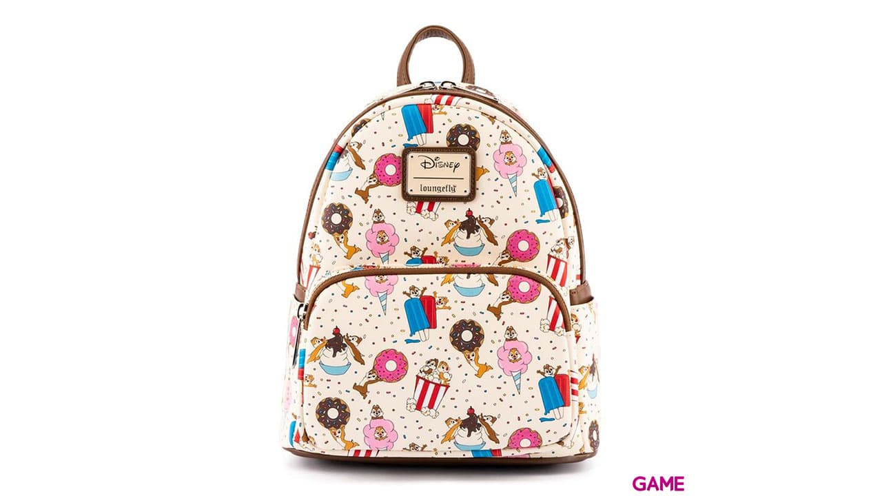 LoungeFly Dulces Regalos Chip and Dale Disney 26cm - Mochila