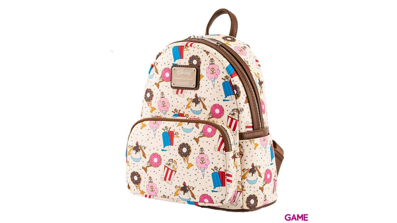 LoungeFly Dulces Regalos Chip and Dale Disney 26cm - Mochila