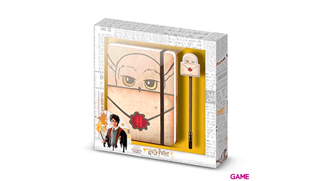 Set diario boligrafo Hedwig Harry Potter