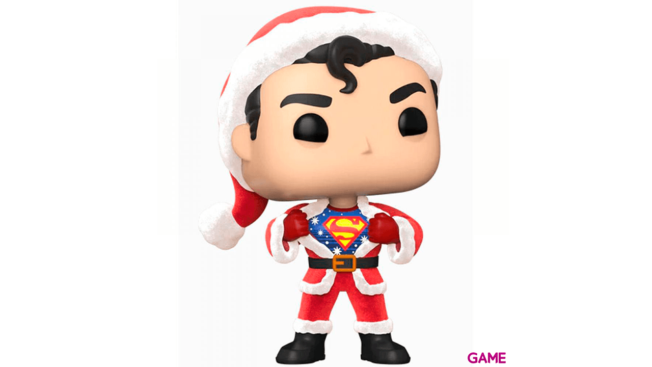 Set figura POP Tee DC Comics Superman Exclusive Flocked Talla XL