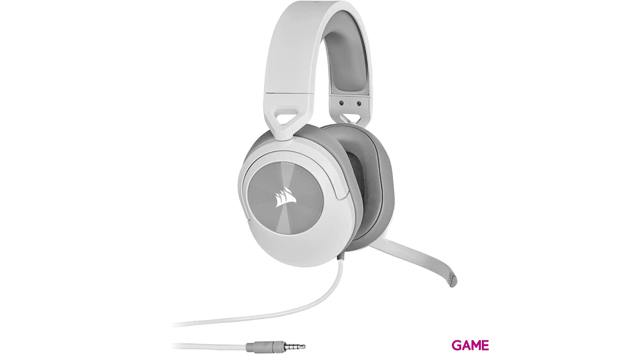 Corsair HS55 Estereo Blanco PC - PS5 - PS4 - XBOX - Switch - Auriculares Gaming