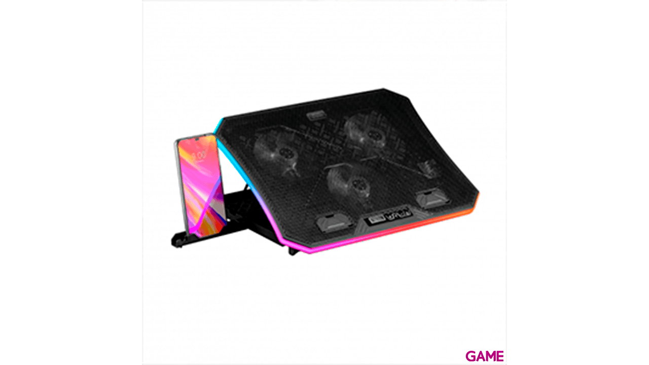 Mars Gaming MNBC6 Stand XL 19´´ ARGB Soporte Móvil - Base Refrigeradora