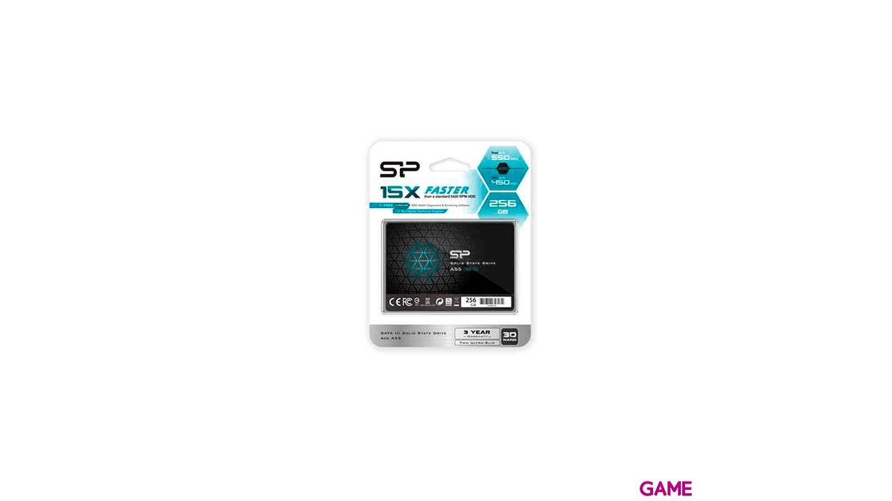Silicon Power Ace A55 2.5" 256GB Serial ATA III 3D TLC - Disco Duro