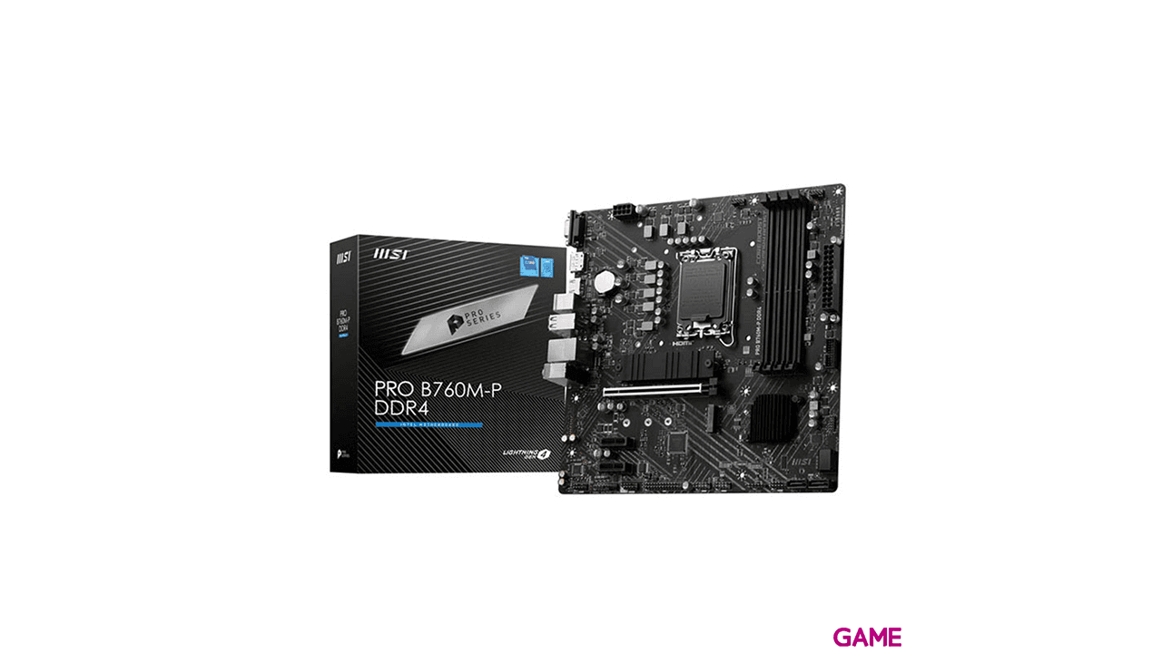 MSI Pro B760M-P DDR4 B760 LGA 1700 micro ATX - Placa Base