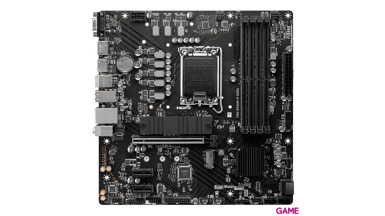 MSI Pro B760M-P DDR4 B760 LGA 1700 micro ATX - Placa Base