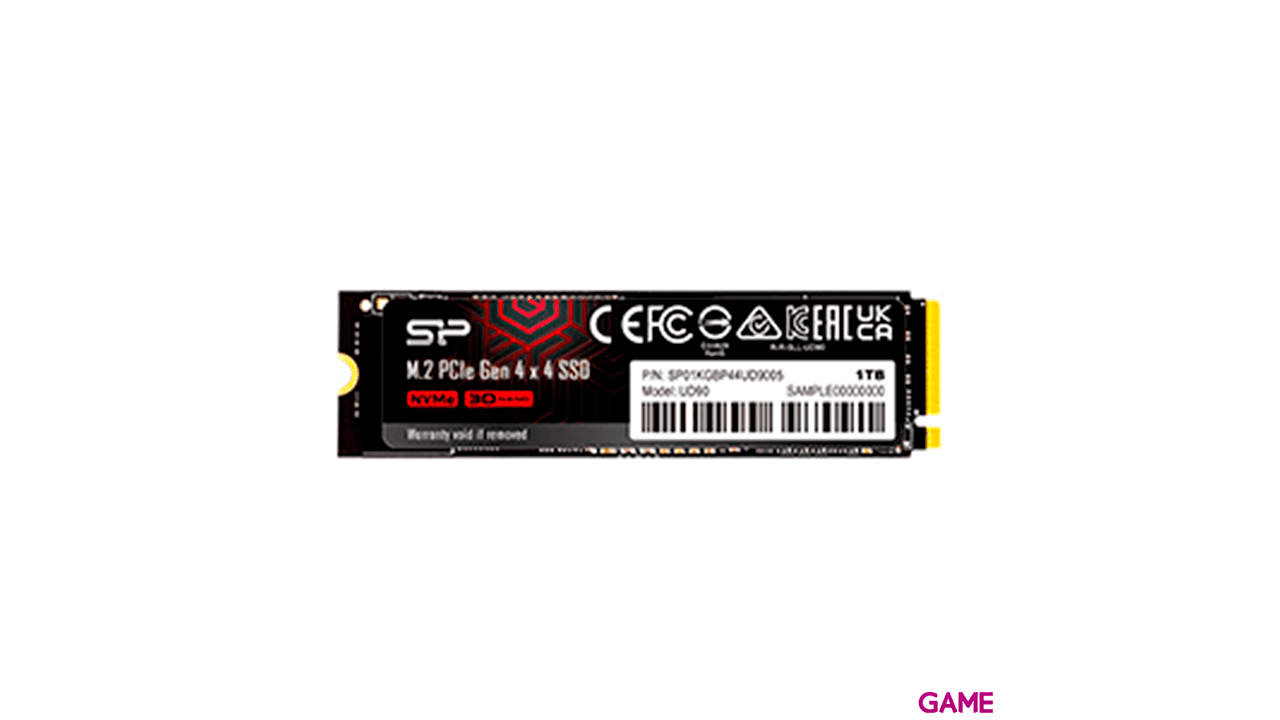 Silicon Power UD90 SSD 1TB NVMe PCIe Gen 4x4 - Disco Duro