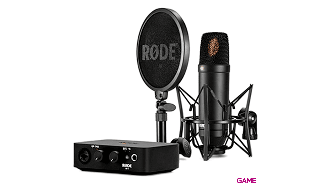 Rode NT1 AI-1 Complete Studio Kit Soporte Pop Filter - Microfono