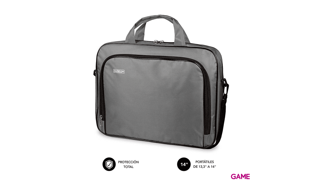 Subblim Oxford Laptop Bag 13,3"-14" Grey - Maletin
