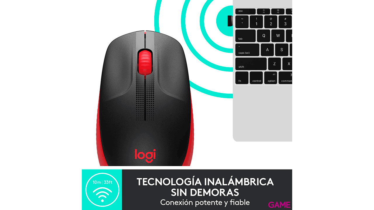 Logitech M190 RF inalámbrico - Óptico 1000DPI - Raton