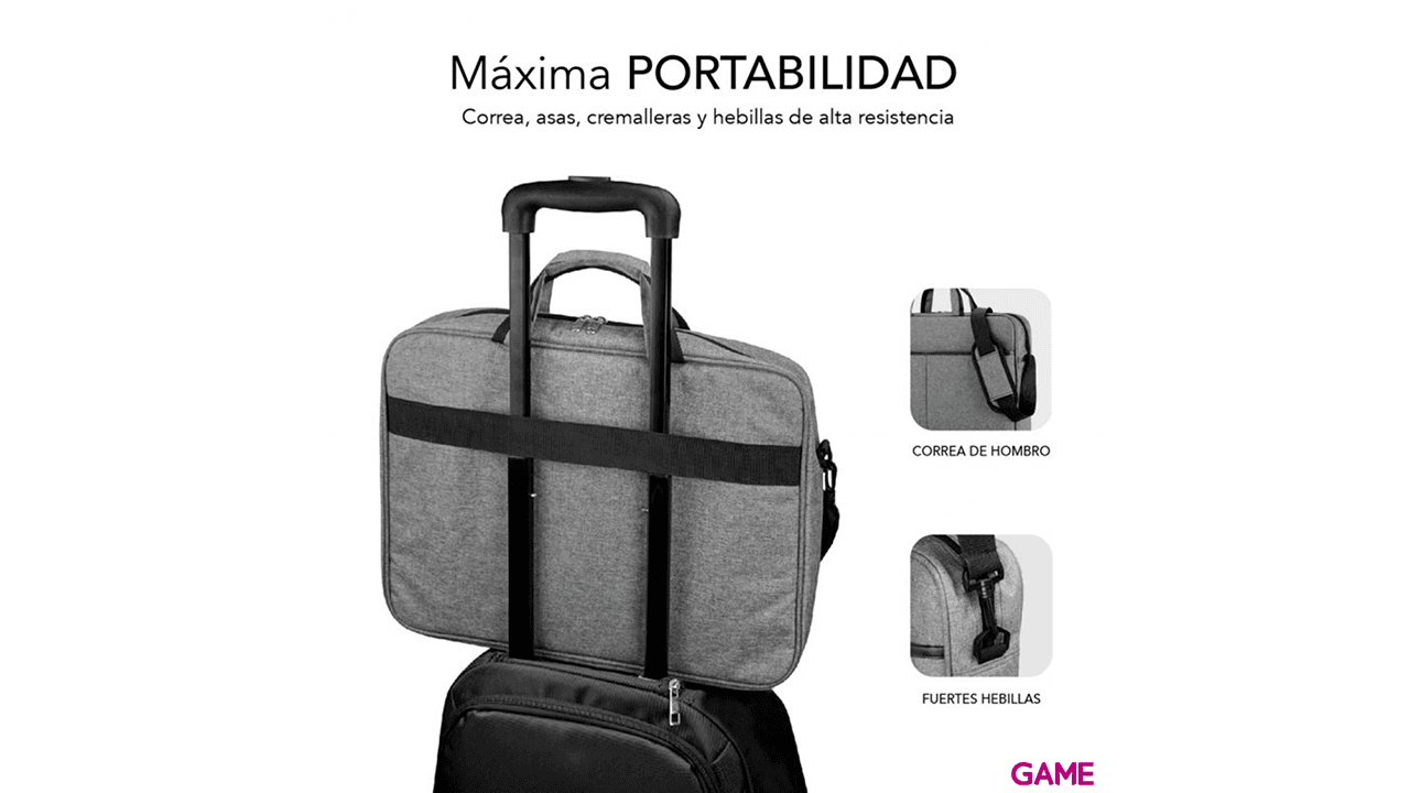 SUBBLIM Maletín Elite Laptop Bag 13,3-14" Grey