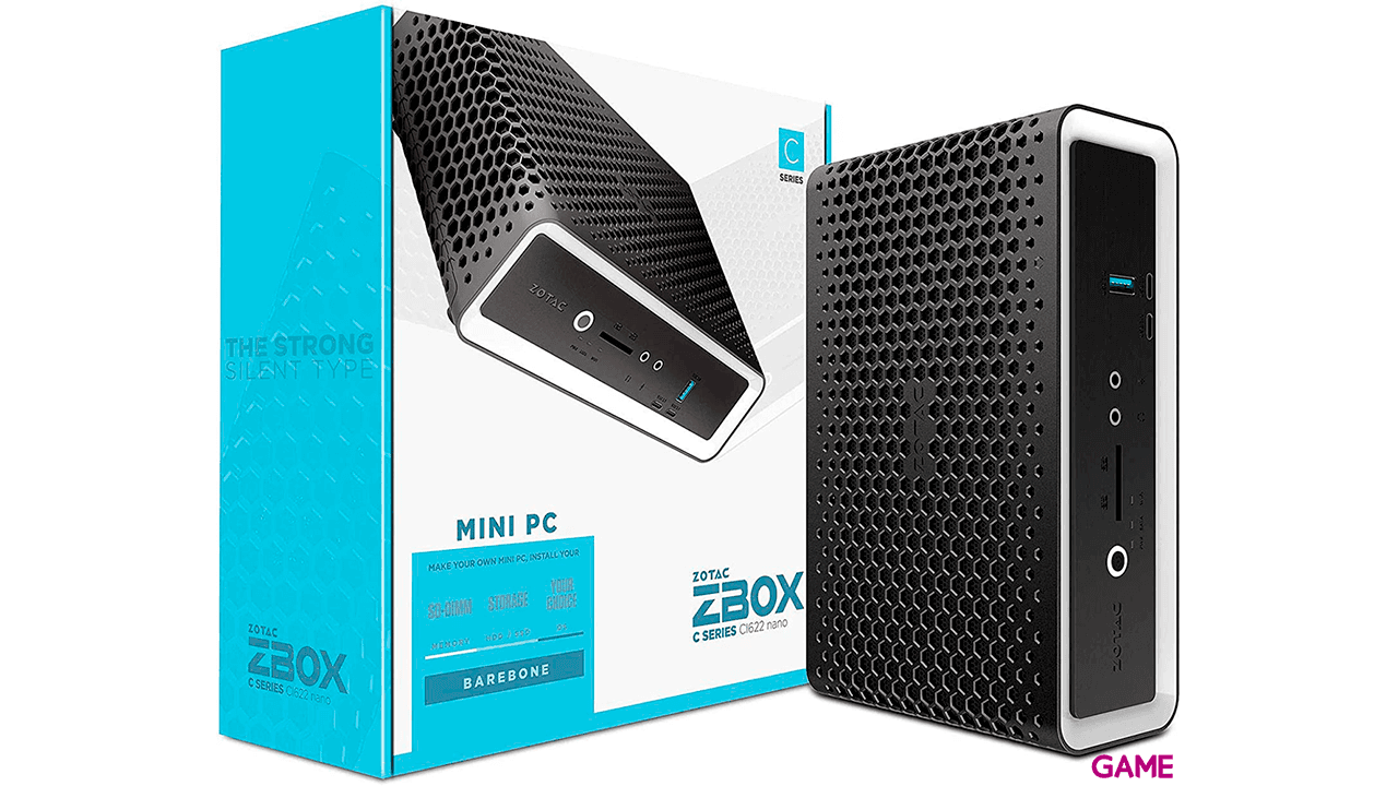 Zotac ZBOX CI622 nano 1,8 l tamaño PC Negro - Ordenador Mini Barebone
