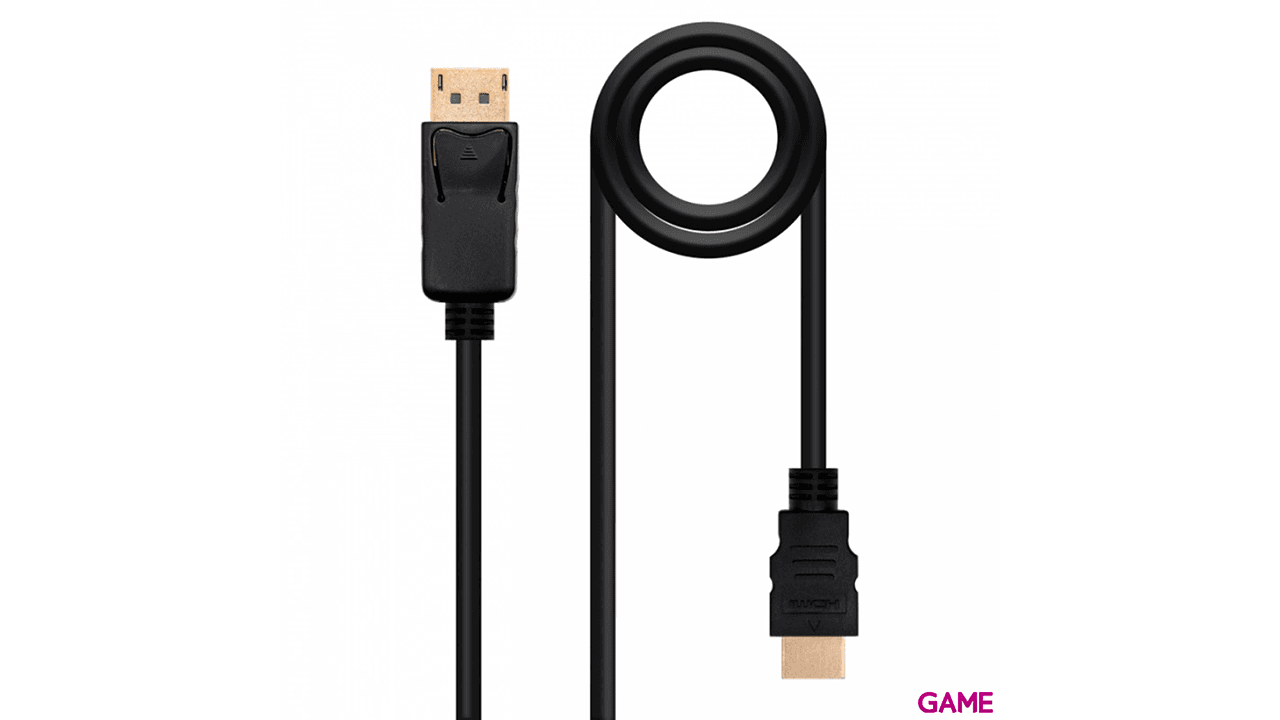 Nanocable Conversor Display Port a HDMI 0.5m Negro - Cable