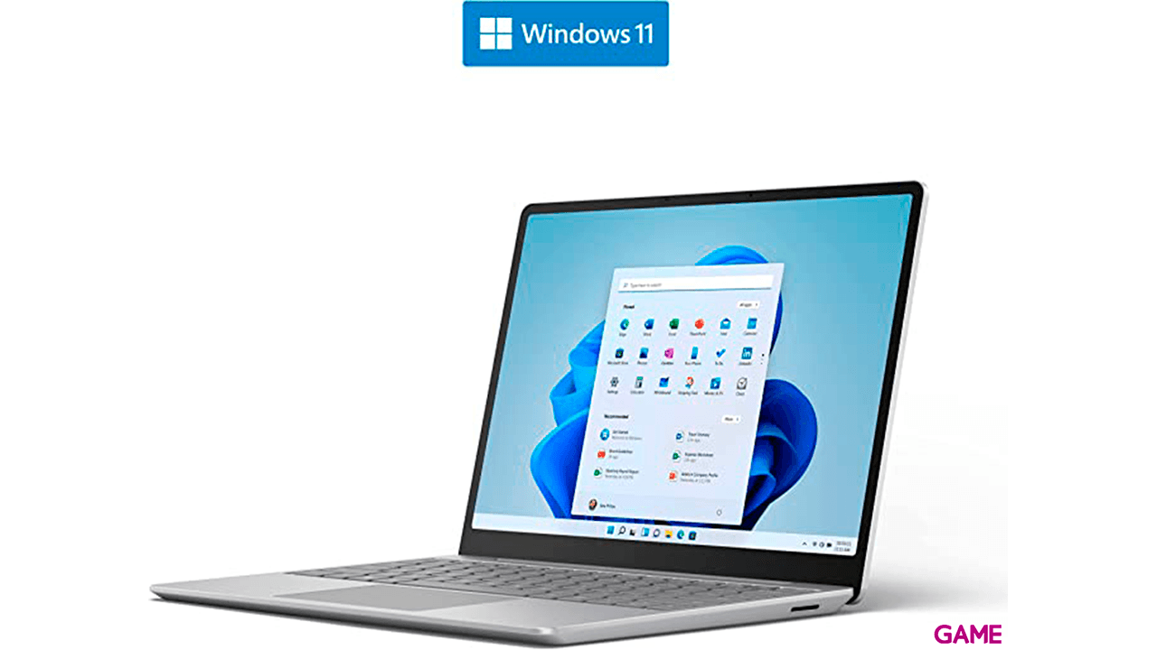 Microsoft Surface Laptop Go 2 i5-1135G7 - Iris Xe - 8GB - 128GB SSD - 12.4´´ Tactil - W11 Pro - Ordenador Portatil