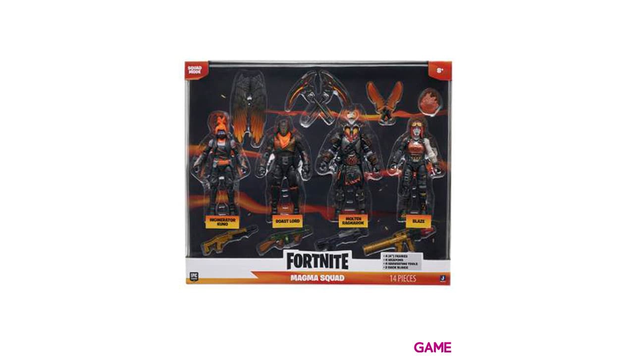 Blister figuras Magma Squad Fortnite