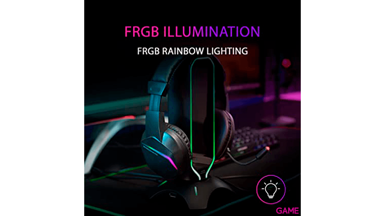 Mars Gaming MH122 FRGB Ultraligeros Negro - Auriculares Gaming