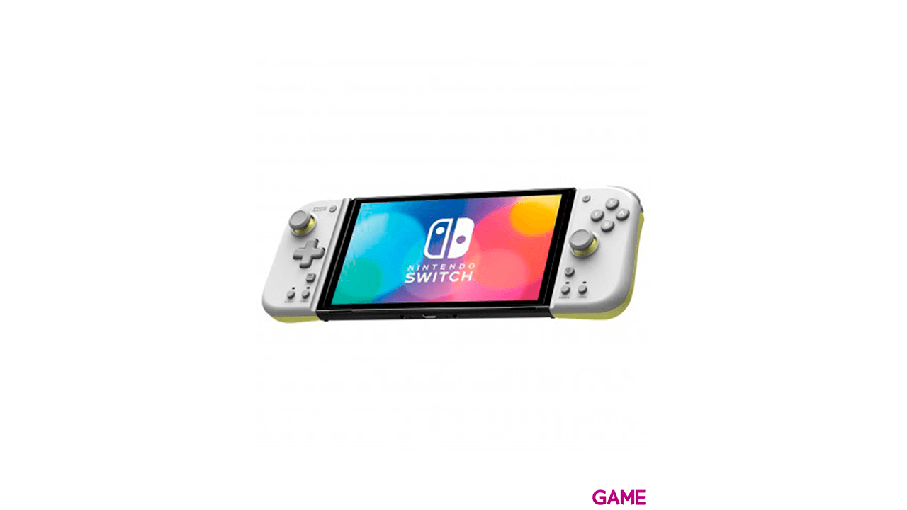 Controller Hori Split Pad Compact Blanco/Amarillo -Licencia oficial-