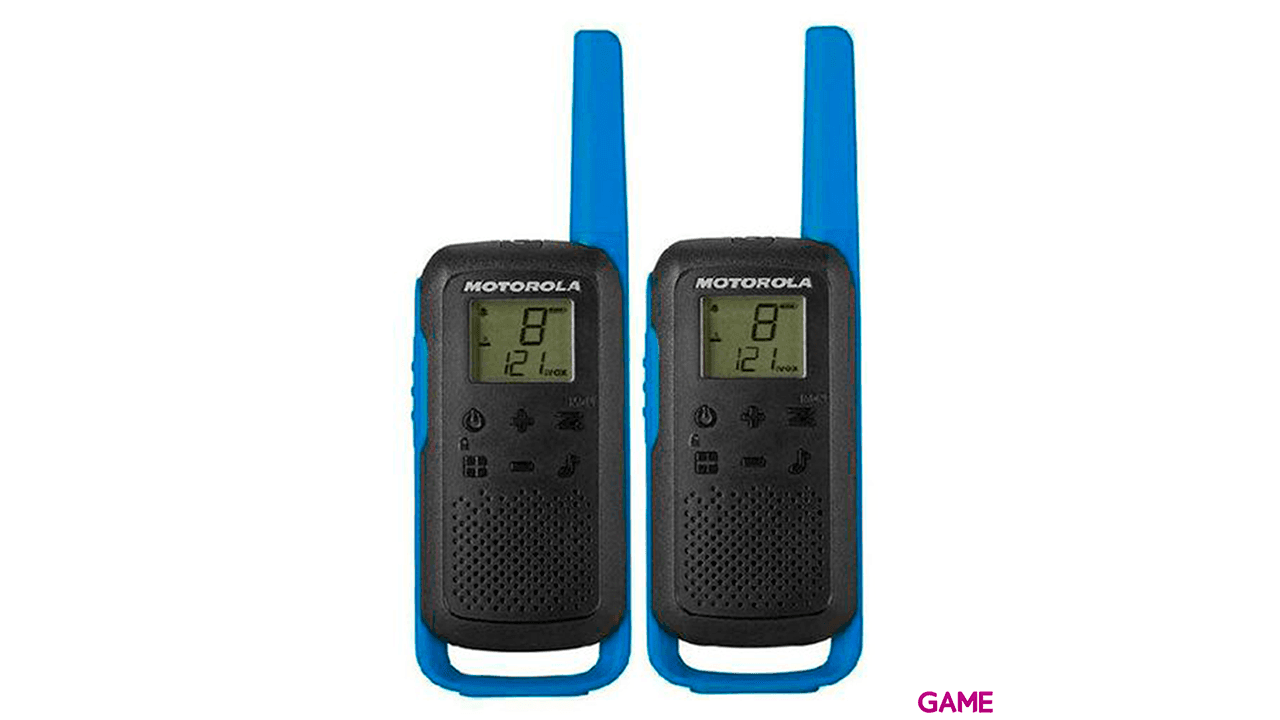 Motorola Talkabout T62  Two-Way 16 canales 12500 MHz Negro Azul - Walkie Talkie