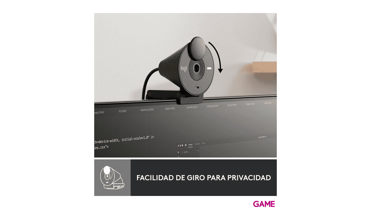 Logitech Brio 300 2MP 1920 x 1080 Pixeles USB-C Grafito - Webcam